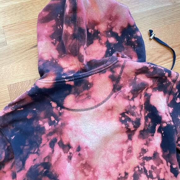 Madam P Upcycled Vintage Acid Dye Wolf celestial  Hoodie.  Sz. L #ZZ - Picture 7 of 9